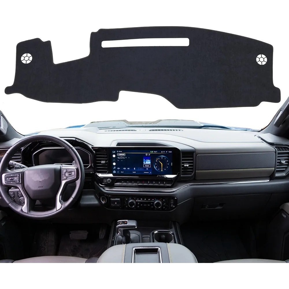 TANDI-SG130 Dash Cover Mat for Chevy Chevrolet Silverado 2022 2023 2024 ZR2, ...